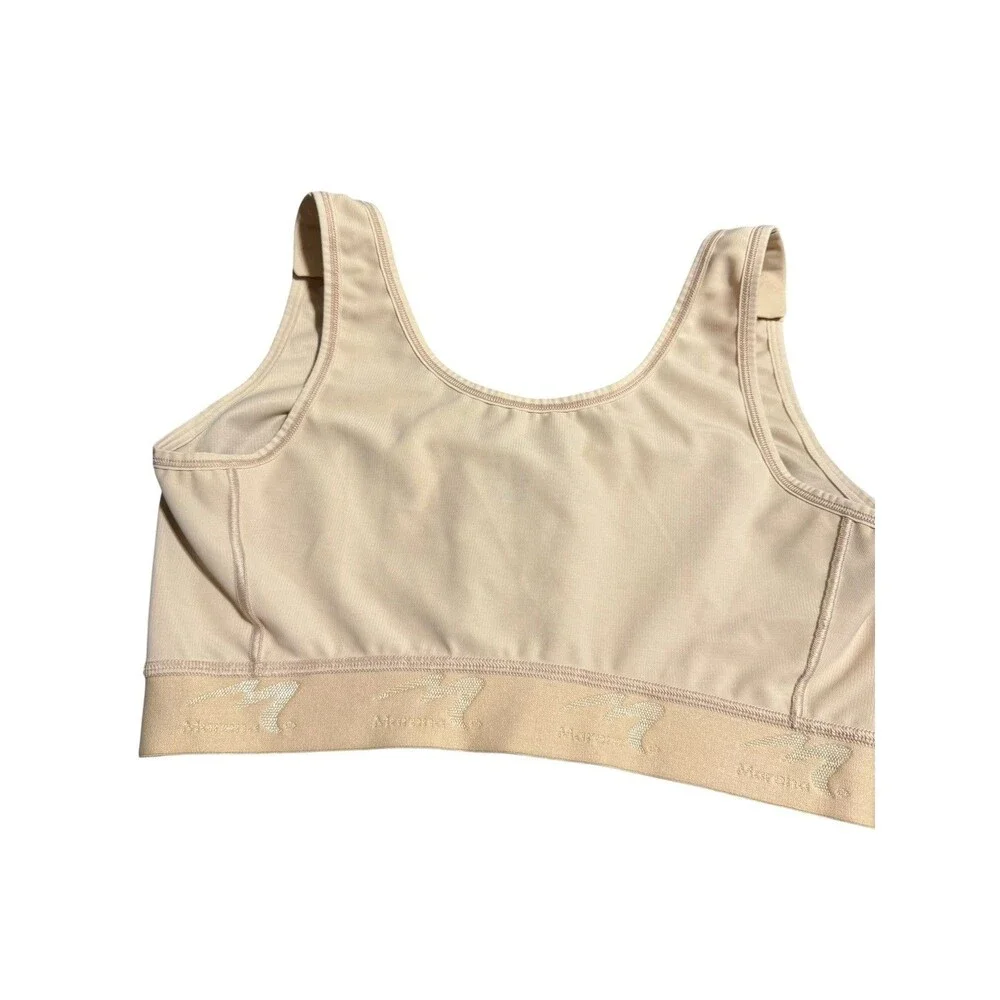 Marena Recovery Compression Bra 36 B/C Front Close Medical Post Op Surgery Tan